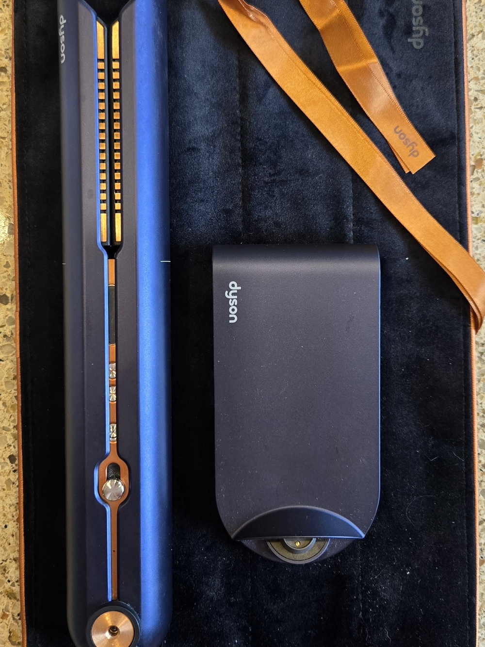 Dyson Corrale Cordless Hair Straightener in Navy Blue & Copper